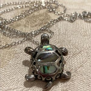 COPY - Sterling Silver Turtle Pendant Necklace w/Chain